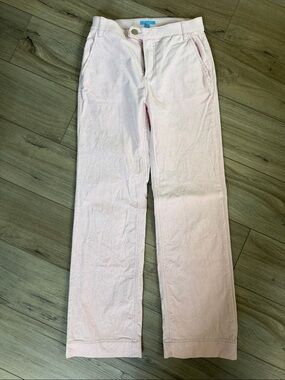 Draper James Pale Pink Straight Leg Corduroy Jeans